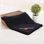 Wholesale Custom Logo Embroidery Beach Gym Microfiber Strong Absorbent With Zipper Pocket Custom Sport Towel
