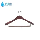 Wholesale Luxury Customized Logo White Wooden Coat Hanger