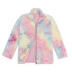New Arrival Full zip Tie Dyed Women's Clothing Women Sherpa Fleece Jacket