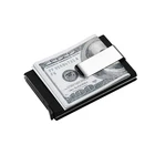 OEM ODM Custom stainless steel 301 metal coins folder spring money clip