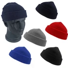 custom winter acrylic knitted beanie hat,wholesale plain basic rip knit beanies,navy cuff beanies for winter