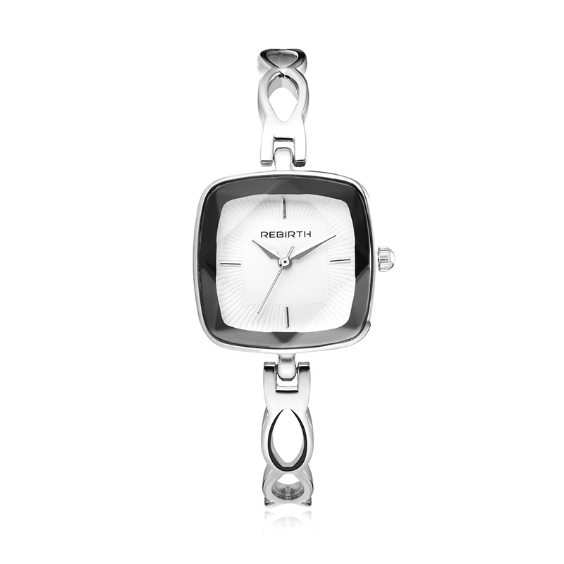 REBIRTH RE112 Lady's Quartz Bracelet Watch Simple Style Stainless Steel Band Business Watch