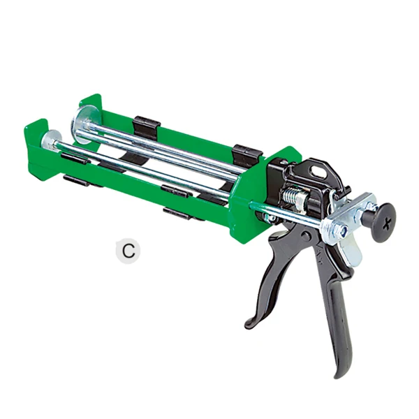 Dual cartridge caulking gun Double Push Rods