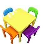 2020 Colourful Children's Folding Table Chair BPA Free Plastic kids furniture Table And Chairs Set
