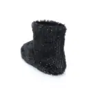 Women ladies PV plush home bootie boots indoor slipper socks lounge sox with warm lining and anti-slip outsole