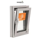 high quality factory Aluminum alloy Profile double glass casement window And Door with mosquito netting