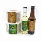 Custom Printing Waterproof Adhesive Matt Laminated Beer Bottle Labels, Printed Beer Bottle Packaging label