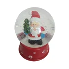 Christmas Santa Clause Design Snow Globe Tourist Souvenir Resin Water Ball