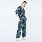 Custom China New Harem Pants Trousers Women Wide Leg Pants Printed Woven Trousers Women