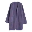High Quality Fashion V Neck Pocket Cardigans Knit Long Sweater Cardigan for Woman