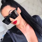 GUVIVI FDA&CE Wholesale unisex Gradient lenses Sunglasses fashion for women Oversized square sunglasses