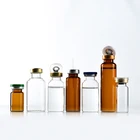 Vial With Cap Injection Glass Vial 5cc Glass Penicillin Bottles With Flip Off Cap