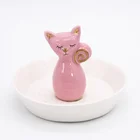 Decorative Gold Unicorn jewelry display stand Ceramic Ring Holder