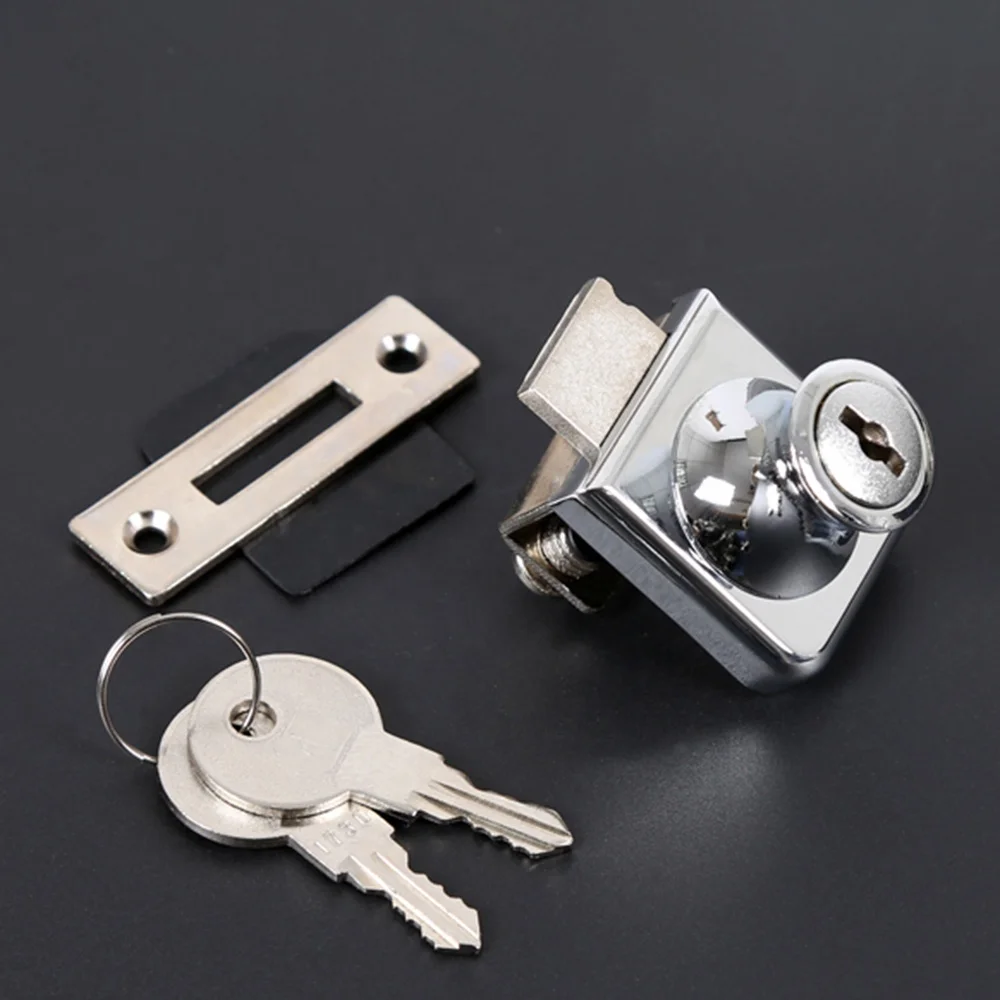 407 Zinc Alloy Furniture Showcase Single Swing Cabinet Glass Door Lock The Door Buy Single Swing Glass Lock Cabinet Glass Door Lock Lock The Door Product On Alibaba Com