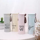 Hot Selling Borosilicate Glass Water Bottles with Leak Proof Reusable Sports Drinking Glass Bottle in 350ML