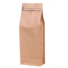 Coffee Packaging Custom Printed 1/2 Pound Coffee Bag With Valve Coffee Bean Packaging Bags Valve Zipper Resealable