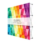 Custom tension fabric aluminum frame trade show advertising exhibition booth backdrop pop up display stand
