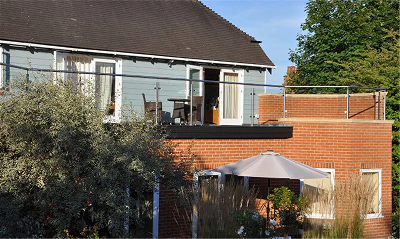 High Quality SS316 Pillar Railing Glass Railing For Patio