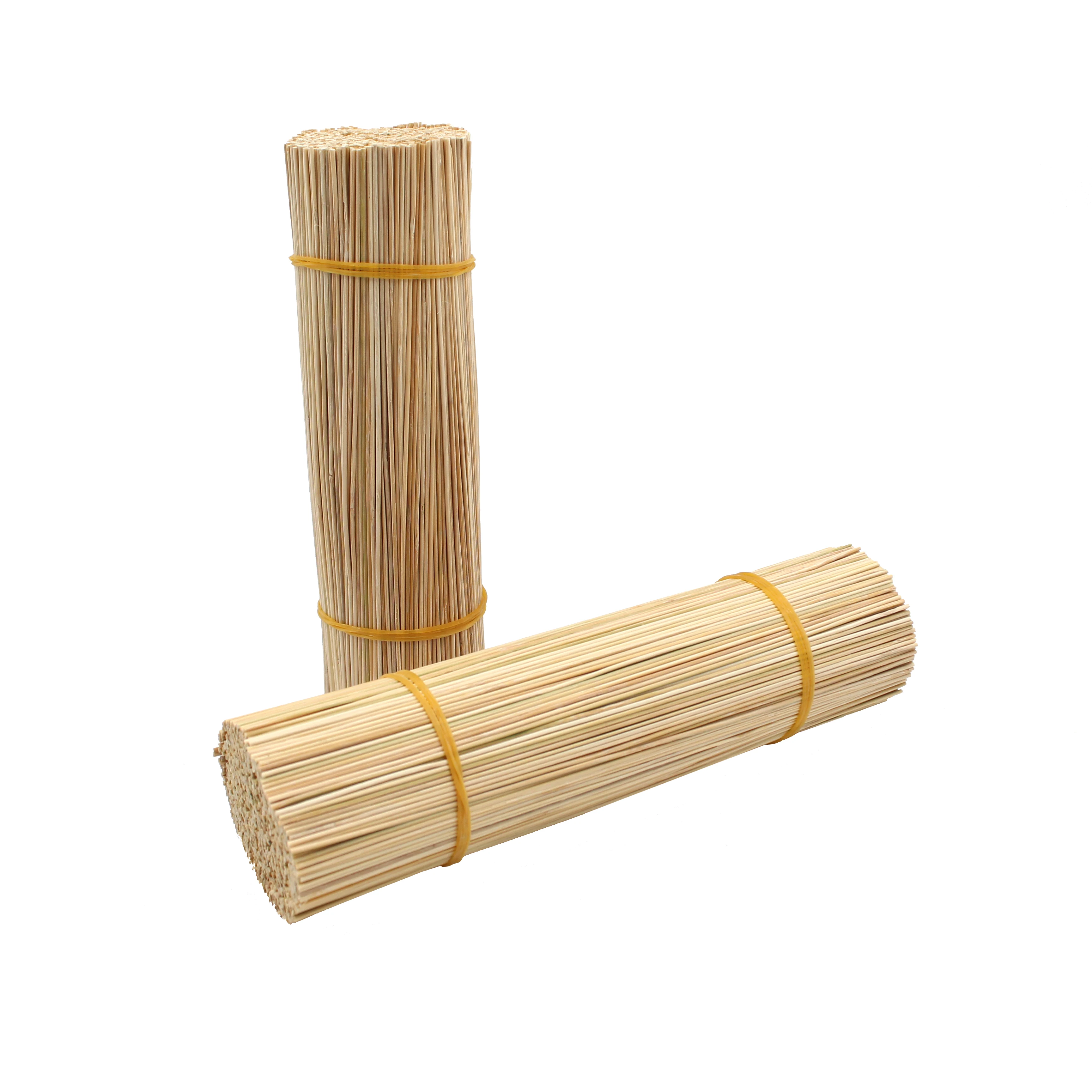 Natural Round Long Bamboo Sticks For Making Incense Stick Raw Material