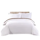 Soft and comfortable white hotel quilt cover
