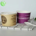 Promotional Custom Printed Disposable Cone Paper Cups With Lids