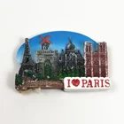 I LOVE PARIS tourist souvenir gift promotional products custom 3d resin souvenir fridge magnets
