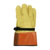 Deliwear Goatskin Leather Work High Voltage Electrical Insulated Gloves for Electricians Lineman