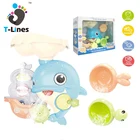 Funny dolphin shower play game baby spraying bath toy