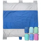 Windproof Sand Proof Beach blanket Camping Mat , Army Green with carry packing picnic blanket , custom logo color