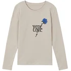 Long sleeve T-shirt women 2019 new autumn rose embroidery cotton T-shirt customization
