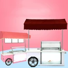 mexican electric used mobile supermarket push ice cream cart for sale