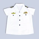 Halloween children's navy dress white uniform kindergarten cosplay navy costume for girls