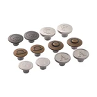 Button Customized Metal Button Custom Embossed Logo Zinc Alloy Jeans Button Metal Button And Rivet For Clothes