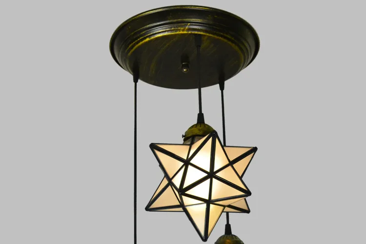 Artdecolite Modern Decorative Glass Moravian Star Pendant Hanging Lamp