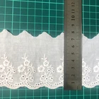 Trim Fabric Beautiful Design 100% Cotton Lace Trim Wholesale Fabric