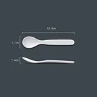 100% melamine BPA free plastic baby children kids ice cream food white small spoon