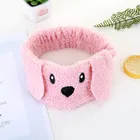 Cute creative dog plush hair headdress custom hair accessories wide make up headband