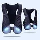 High Visibility Reflective Vest Sport Led Glowing Bicycle Reflective Safety Vest With Led Lights