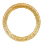 hot selling fashion colorful shimmer bangle shimmer bracelet resin ring bracelet for women
