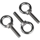 Eye Hook Screw Sizes & Bolt With Ring Wood Screws Small Tab Eyeglasses Eyelet Flat Heavy Duty Long M4