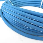 Blue Cover Heat Resistant 1/2 inch Braided Air Rubber Compressor Hose 50Ft