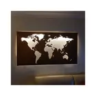 Custom Design High Quality Metal World Map Wall Mounted Laser Cut Weathering Steel World Map