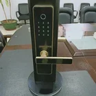 stainless steel fingerprint smart door lock for home and hotel