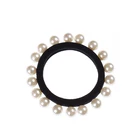 Fashion accessories set elastic band ladies and girls stretch fancy hair rope with pearls