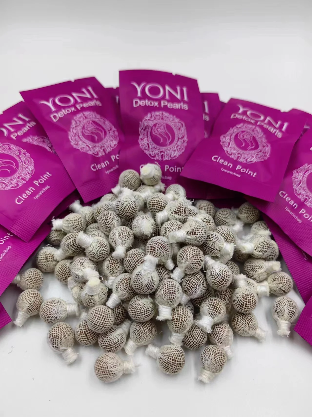 Yoni Detox Pearls Vacuum Packaging Nature Herbal Yoni Clean Point