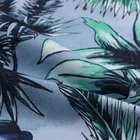 twill peachskin palm tree leaf print for Beach shirt
