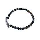 Fashion custom 316L Stainless Steel jewelry bead bracelet man