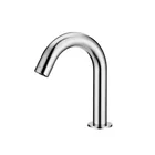 Deck Mounted Bathroom White Battery Sensor Brass Basin Faucet