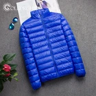 Jackets Men High Quality Warm Packable Ultralight Blue Quilted Light Winter Jackets Black For Men