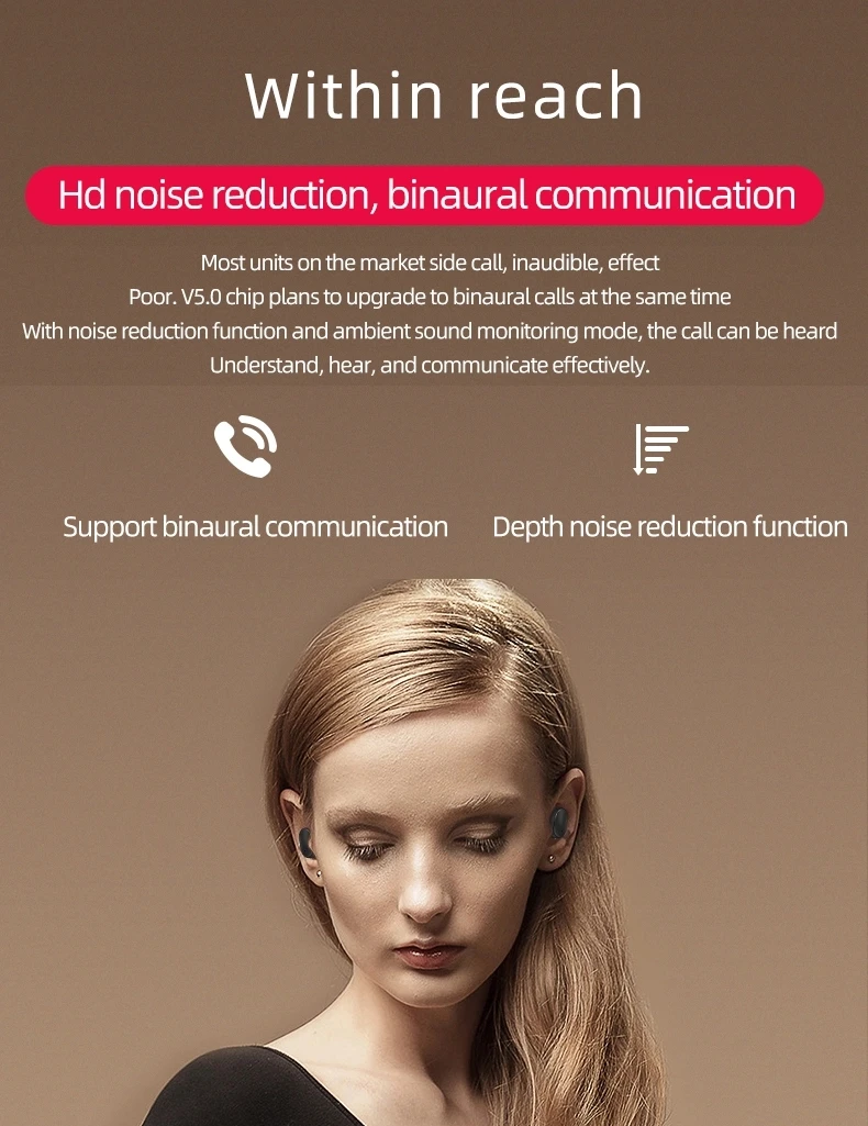 For Redmi AirDots V5.0+EDR for mi earphone In-ear Blue tooth Headphone for xiaomi earphone - ANKUX.COM